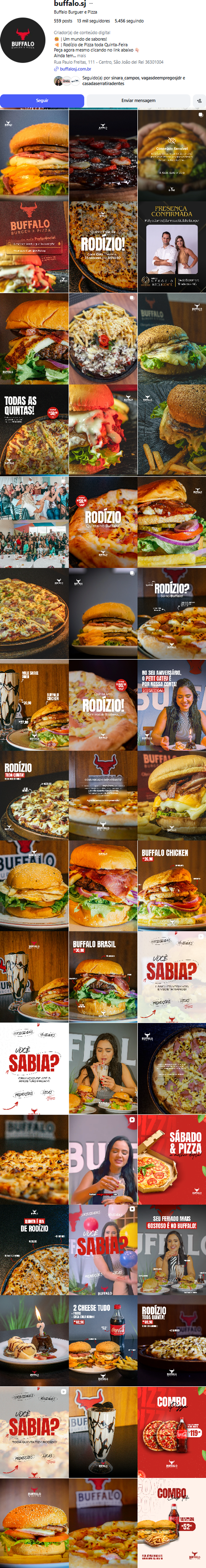 Feed dinâmico de Buffalo