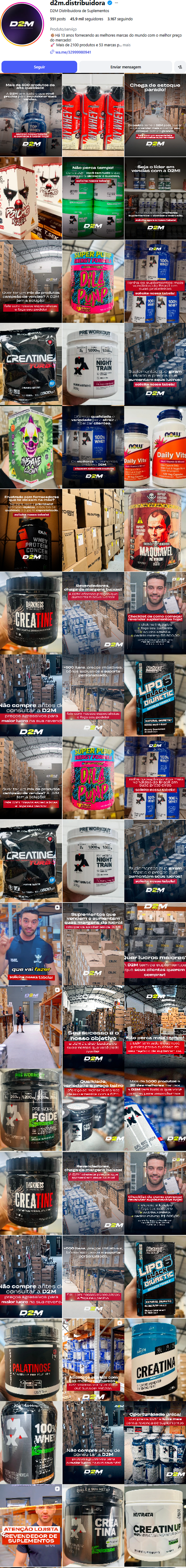 Feed dinâmico de D2M