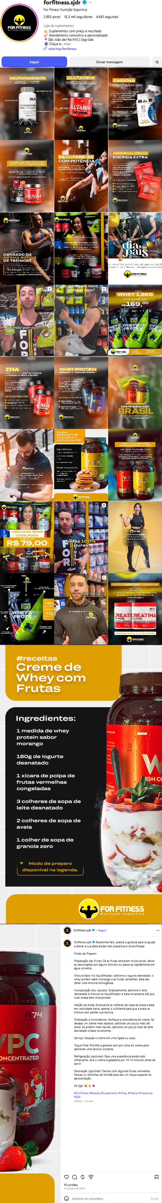 Feed dinâmico de Forfitness